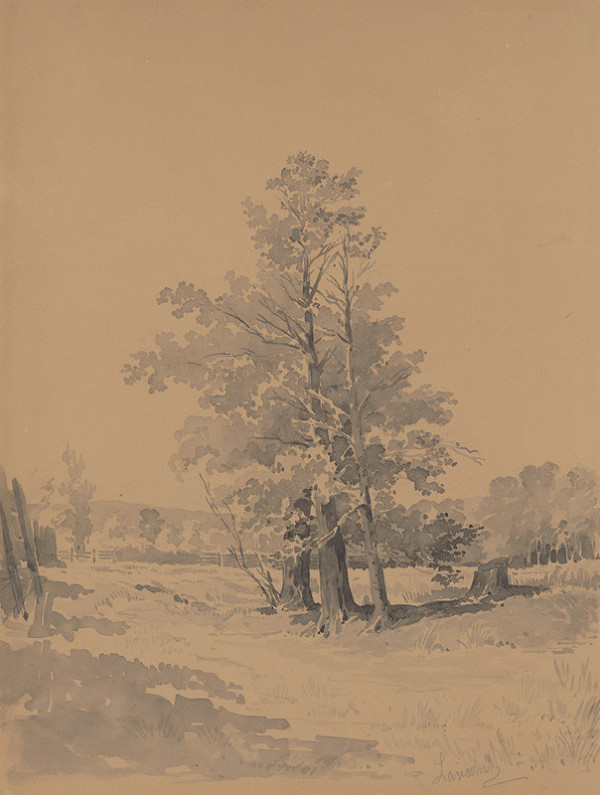 Friedrich Carl von Scheidlin – Trees at the Edge of the Forest