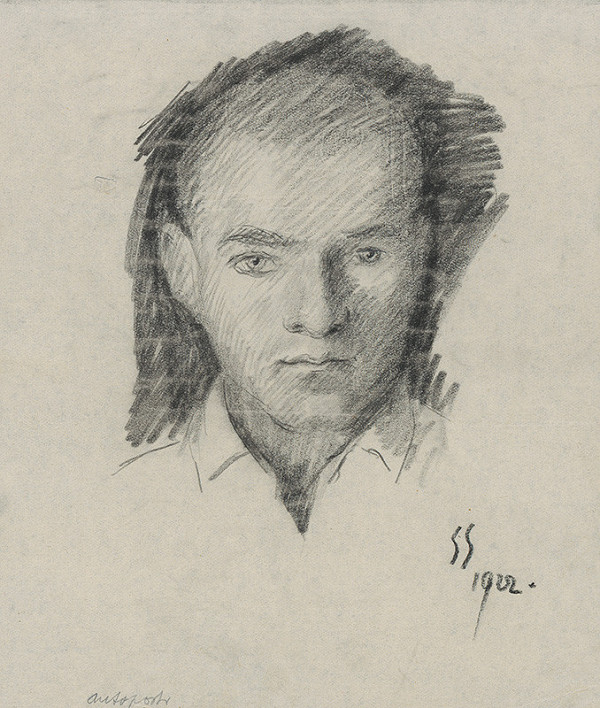 Štefan Straka – Study of Self-Portrait