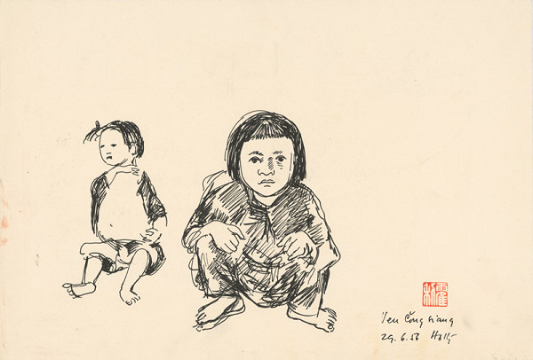 Anton Hollý – Deti na družstve vo Ven-čong-siang pri Kantone