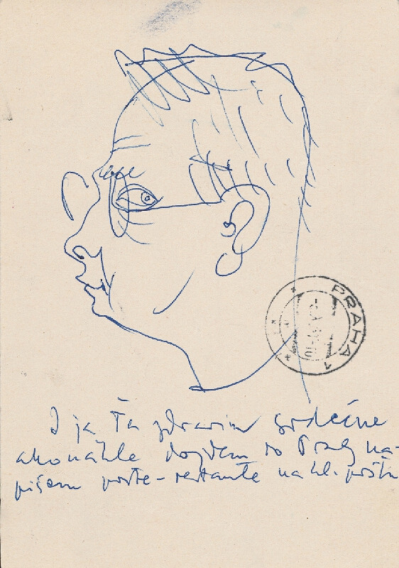 Imrich Weiner-Kráľ – Autokarikatúra II. 