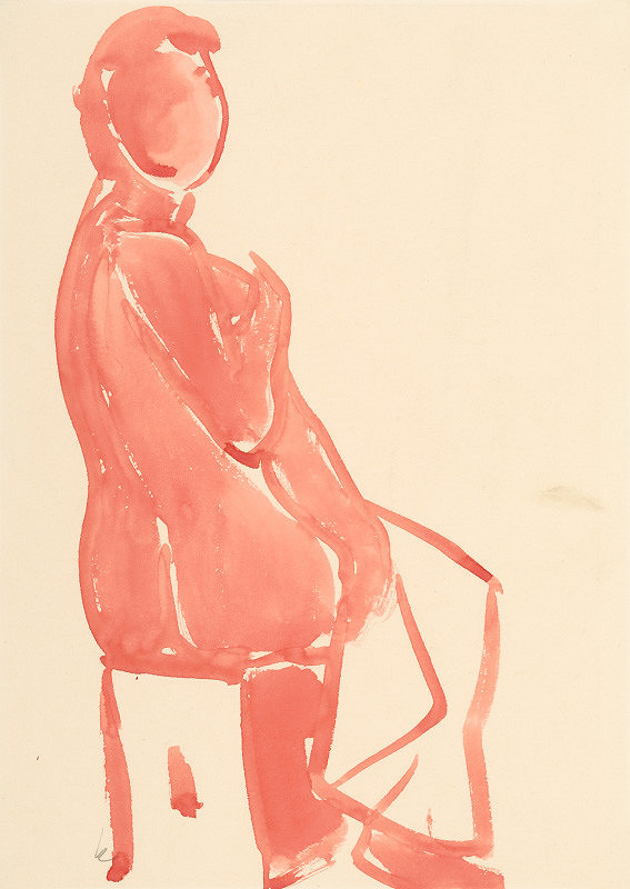 Jozef Kostka – Model s drapériou 