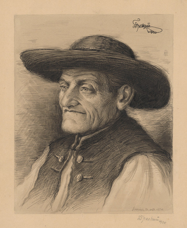 Ladislav Treskoň – Head of an Old Man from Nimnica