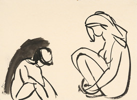 Jozef Kostka – Dievča s chlapcom na pláži 