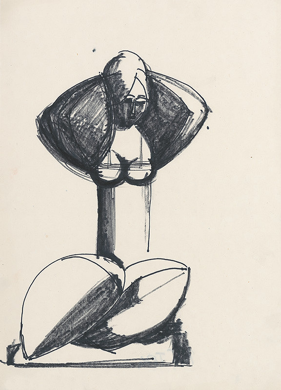 Pavol Tóth – Study of a Female Nude III.  