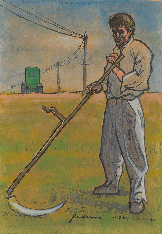 Ladislav Guderna – Kosec. Štúdia k obrazu Kosec a traktor 