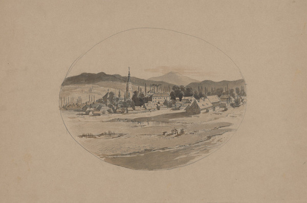 Friedrich Carl von Scheidlin – Pohľad na horskú dedinku