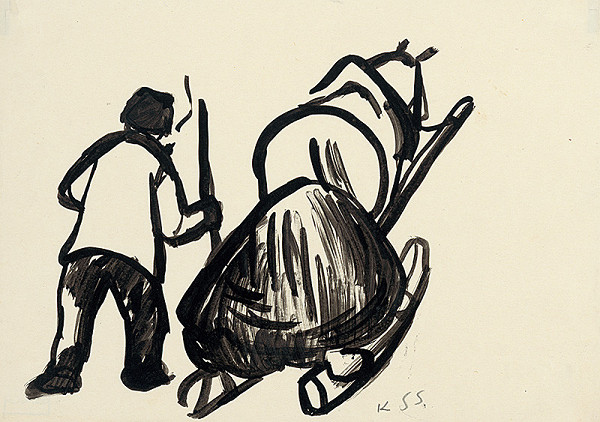 Vladimír Kompánek – Rozvážanie hnoja 