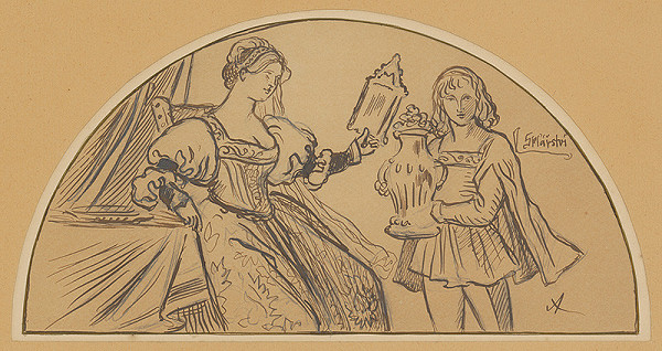 Mikoláš Aleš – Allegory of Glassmaking 