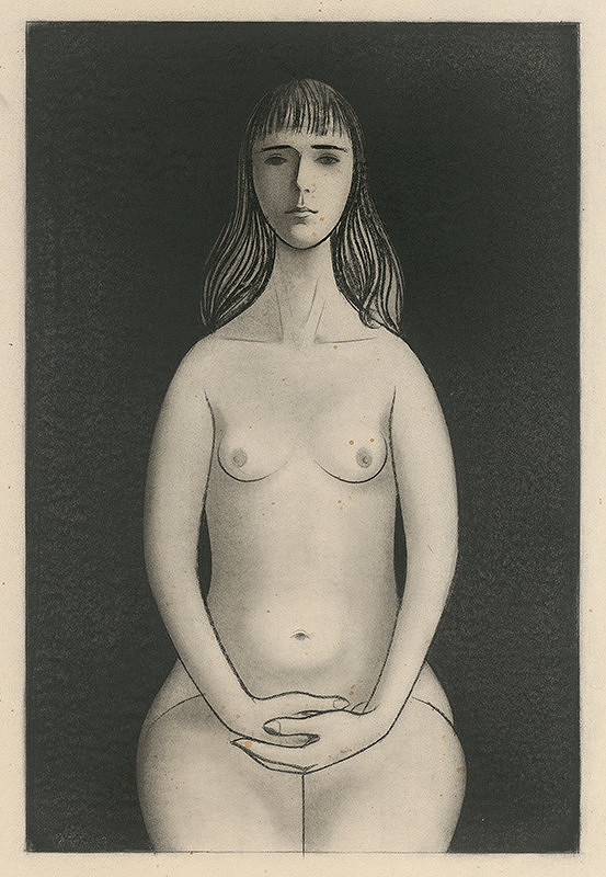Ladislav Guderna – Seated Female Nude