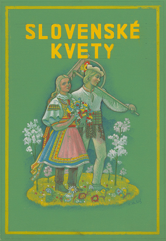 Aurel Kajlich – Slovenské kvety-obálka ku knihe 