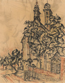 Vilmos Perlrott-Csaba – Church in Levoča 