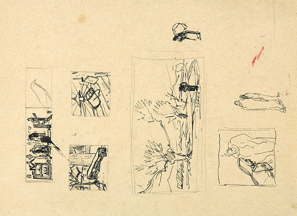 Zolo Palugyay – Study - Various Composition Sketches 