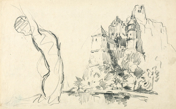 Zolo Palugyay – Study of a Castle Ruin