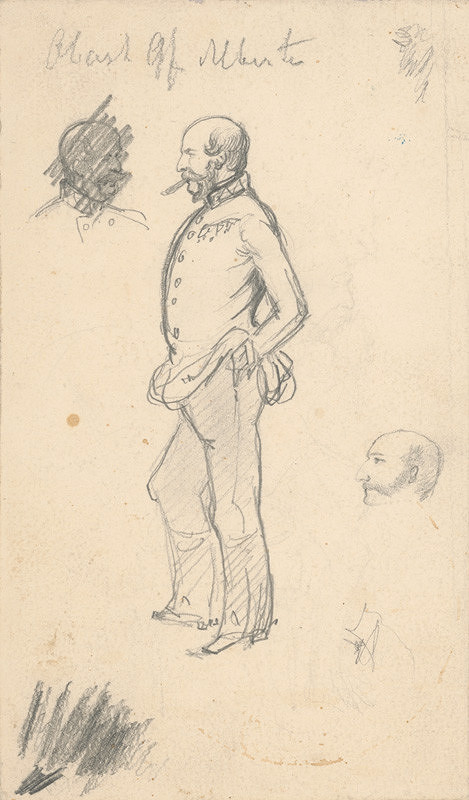 Friedrich Carl von Scheidlin – Štúdia muža v uniforme