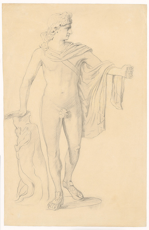 Ladislav Mednyánszky – Štúdia podľa modelu antickej plastiky 