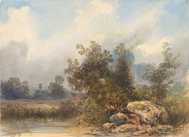 Ladislav Mednyánszky – Landscape before the Storm 