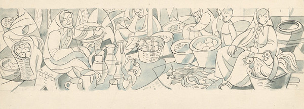 Karol Ondreička – Štúdia pre dekoratívnu kompozíciu II. 