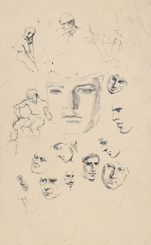 Ladislav Mednyánszky – Head Studies