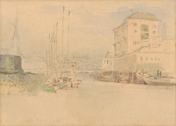 Ladislav Mednyánszky – Prístav vo Fiume-Benátky 