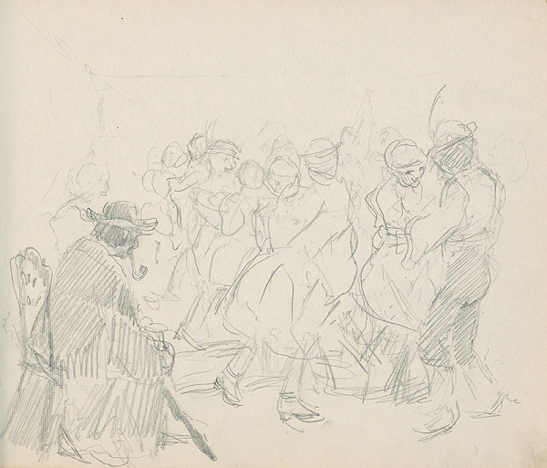 Gustáv Mallý – Skicár so 17. listami - Tancujúci 