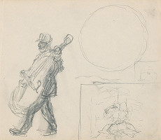 Gustáv Mallý – Skicár so 17. listami - Muzikant II. 