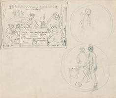 Gustáv Mallý – Skicár so 17. listami - Návrhy obrazov 