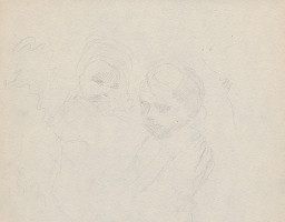 Gustáv Mallý – Skicár so 17. listami - Dve deti 