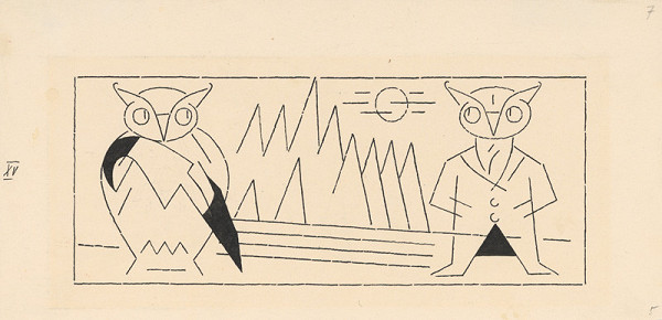 Ľudovít Fulla – Sovy 