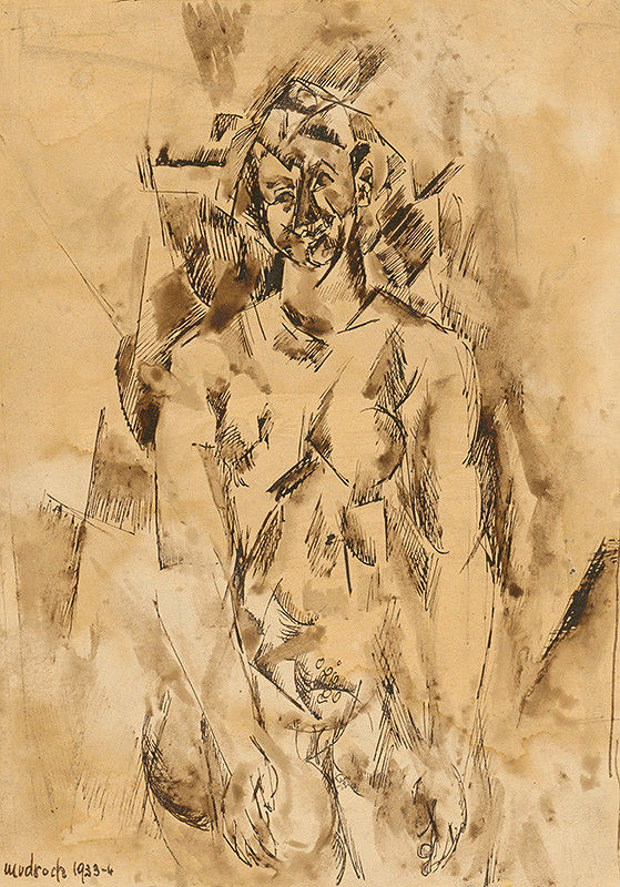 Ján Mudroch – Standing Female Nude I.