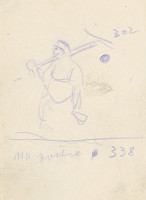 Gustáv Mallý – Sketch for the Painting In the Pasture 
