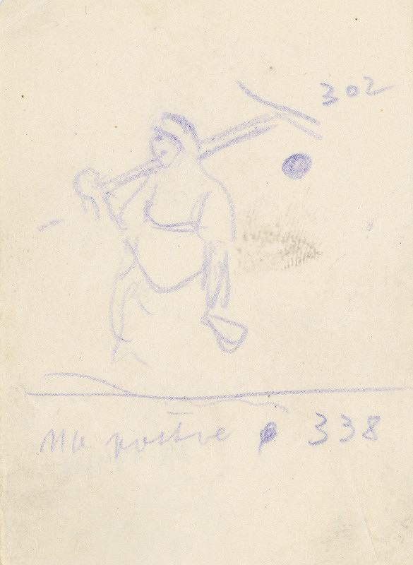 Gustáv Mallý – Sketch for the Painting In the Pasture