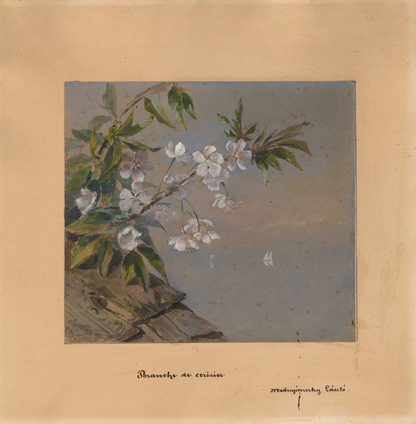 Ladislav Mednyánszky – Cherry Flower Twig