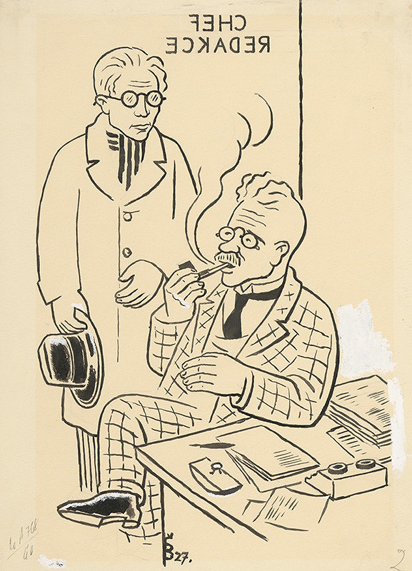 Štefan Bednár – Visit in an Editorial Office 