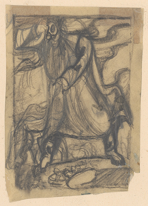 Ján Novák – Study for the Cover of J. Jánošík I.  