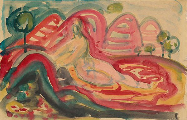 Dezider Milly – Dievča v krajine 