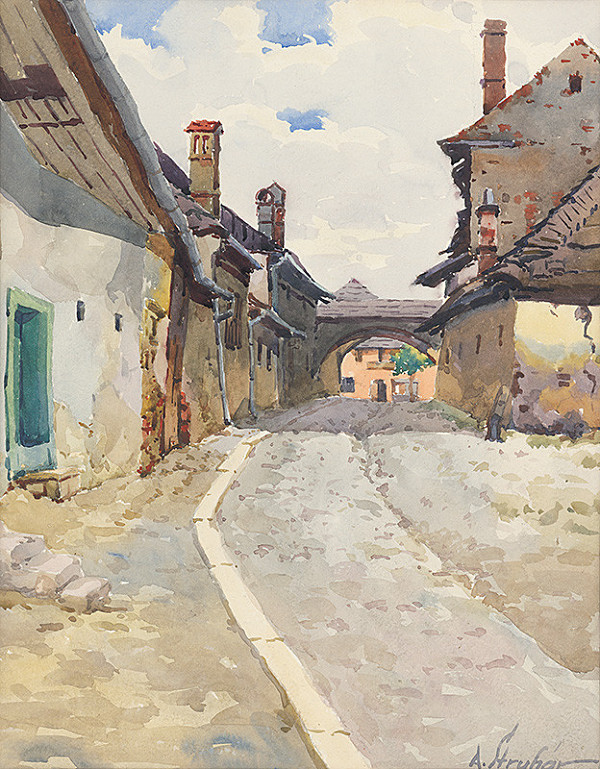 Alojz Struhár – Street in Kežmarok