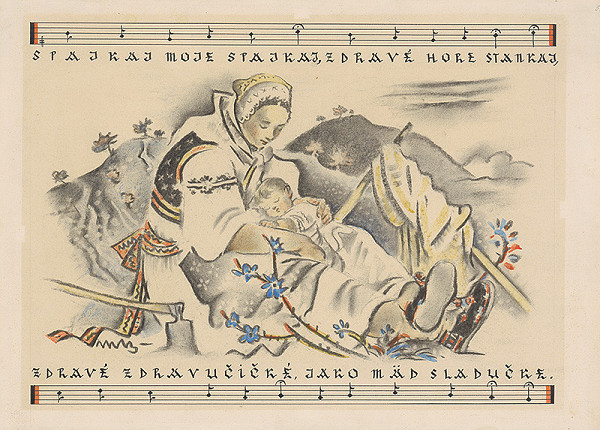 Martin Benka – Spajkaj, moje, spajkaj... Ilustrácia k slov.uspávanke - V. 