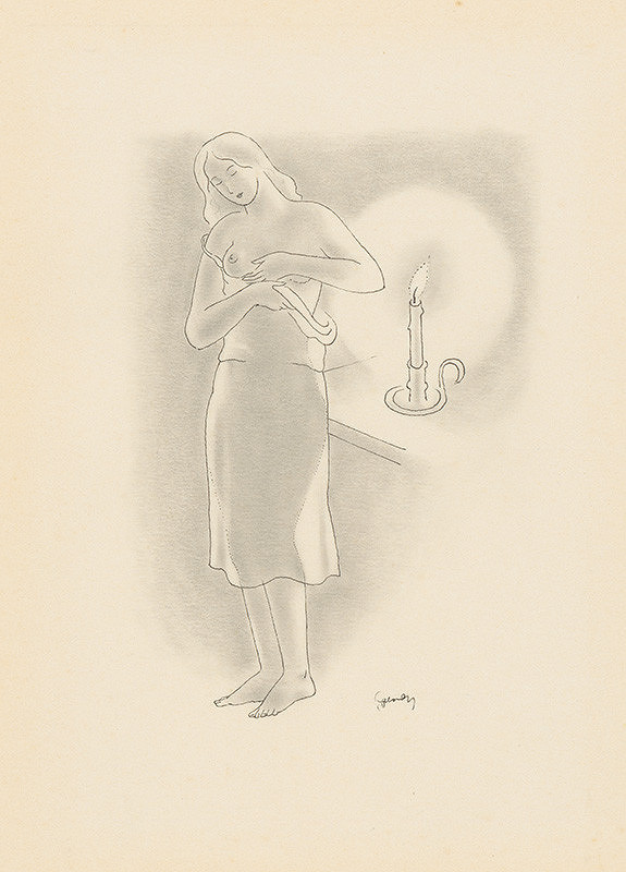 Mikuláš Galanda – Woman with Shirt I.