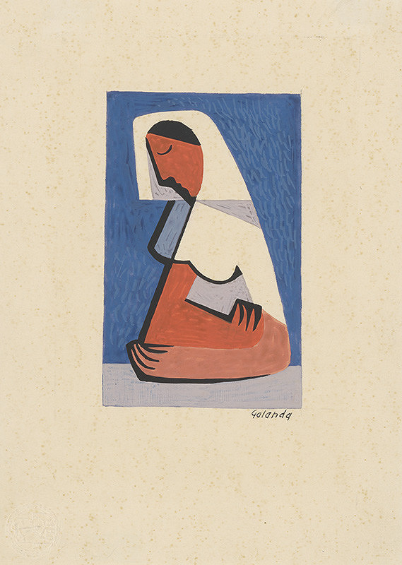 Mikuláš Galanda – A Girl at a Table 