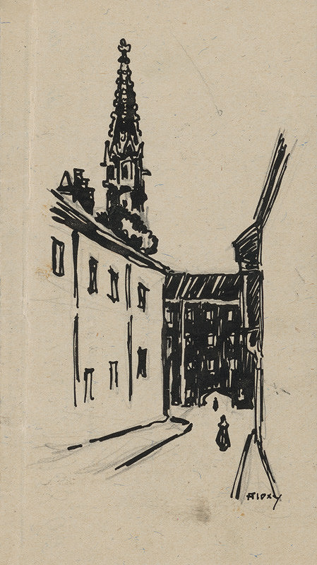 Janko Alexy – Street near a Clarissine Convent 