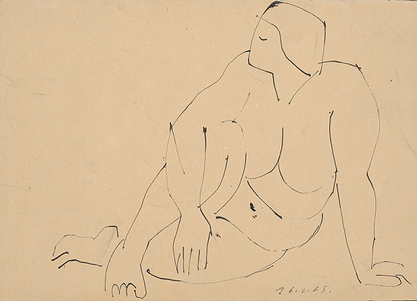 Ernest Zmeták – Štúdia ženského aktu