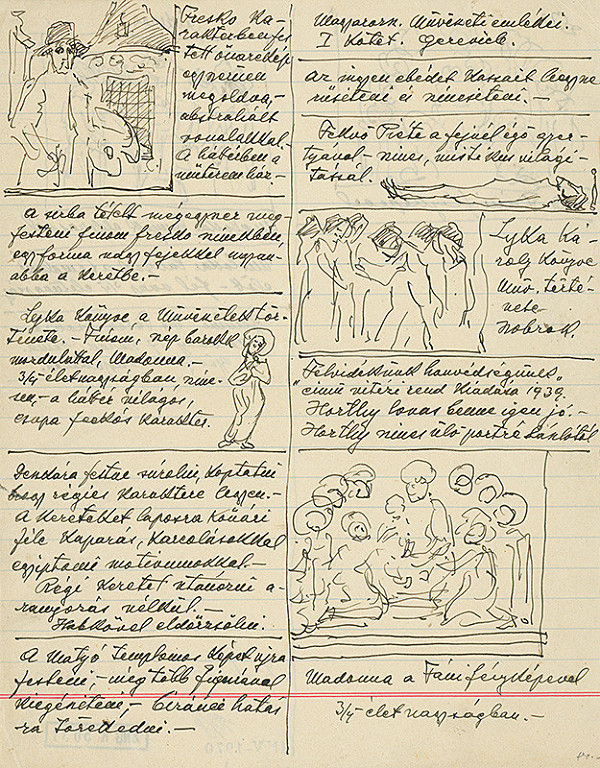 Elemír Halász-Hradil – List z náčrtníka 