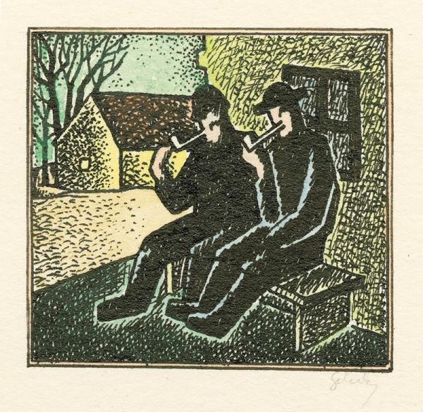 Mikuláš Galanda – Pred domom 