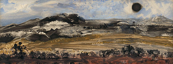Július Nemčík – Landscape with Black Sun