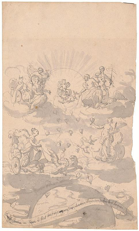 Francúzsky maliar z 18. storočia – Alegorická scéna