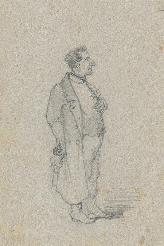 Friedrich Carl von Scheidlin – Man in an Unbuttoned Coat