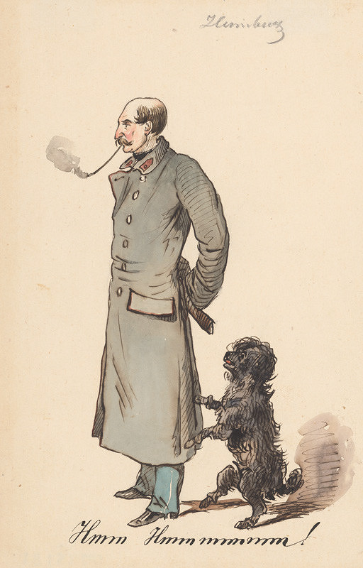 Friedrich Carl von Scheidlin – Soldier with a Dog