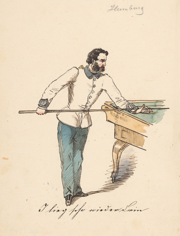 Friedrich Carl von Scheidlin – Biliard