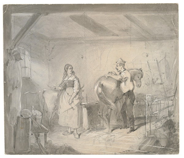 Friedrich Carl von Scheidlin – In the Stables I.  