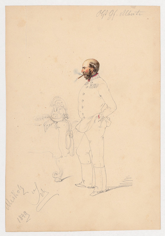 Friedrich Carl von Scheidlin – Muž s cigarou 